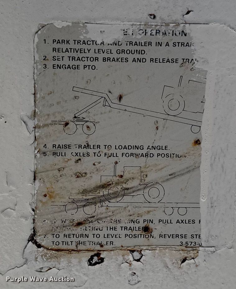 image for item EA2043 1977 Landoll drop tilt deck equipment trailer