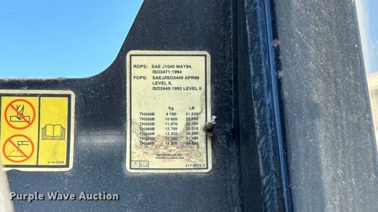 image for item EA2058 2005 Caterpillar TH360B telehandler