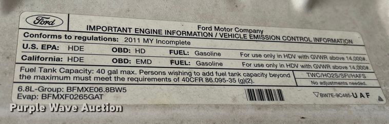 image for item EA7119 2011 Ford F450 Super Duty bucket truck