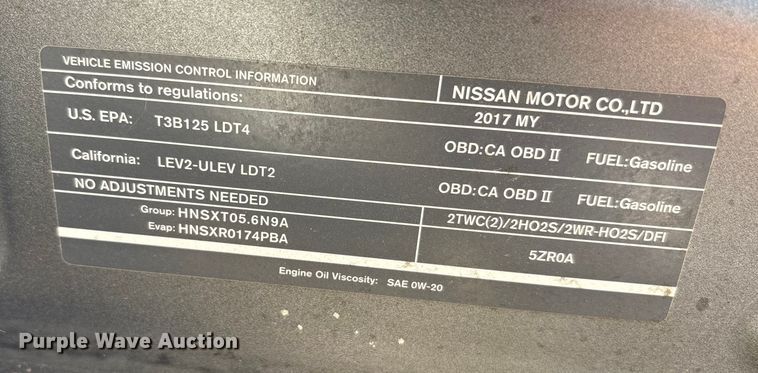 image for item EA7744 2017 Infiniti QX80 SUV