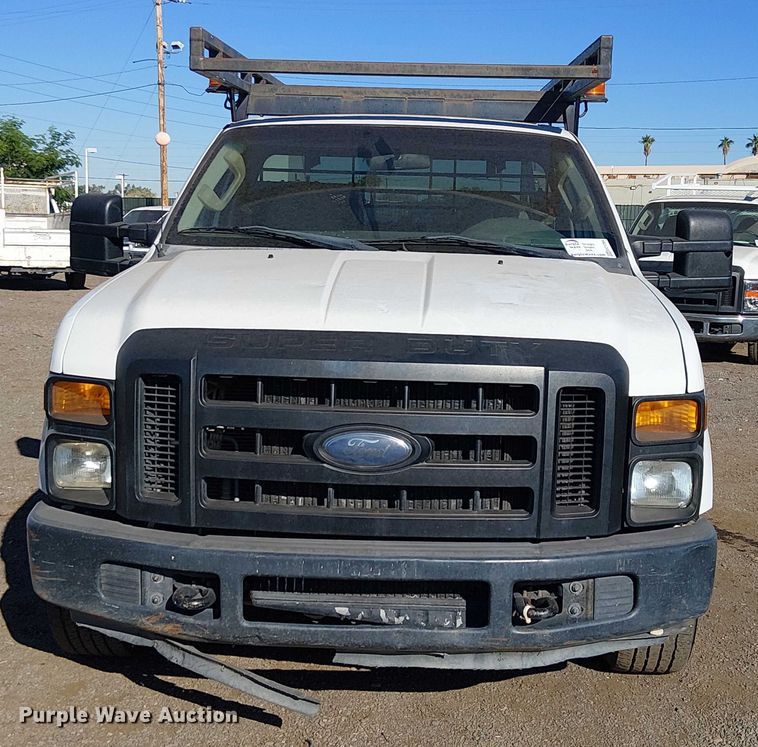 image for item EC1294 2008 Ford F250 Super Duty flatbed pickup truck