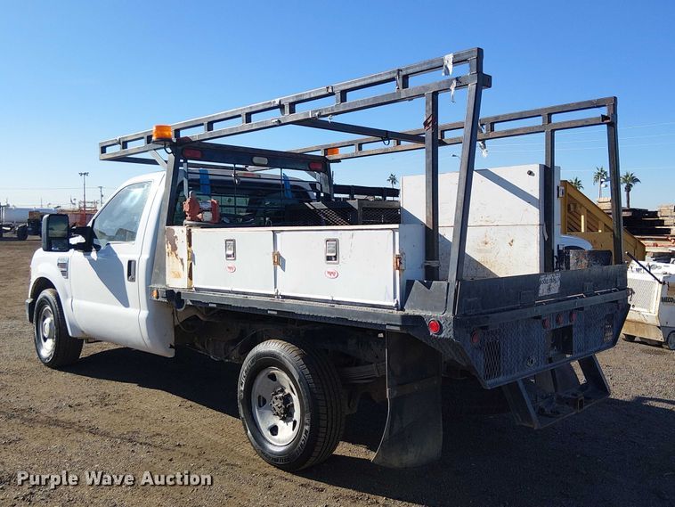 image for item EC1294 2008 Ford F250 Super Duty flatbed pickup truck