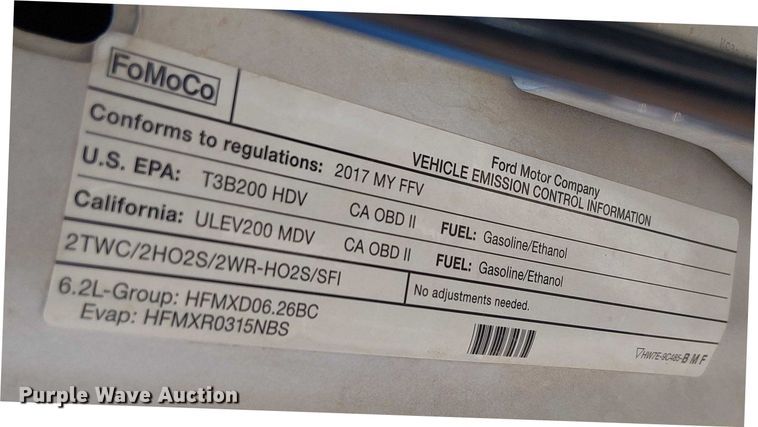 image for item EC1303 2017 Ford F250 Super Duty Crew Cab utility bed pickup truck