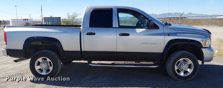 image for item EC1314 2003 Dodge Ram 2500 Quad Cab pickup truck