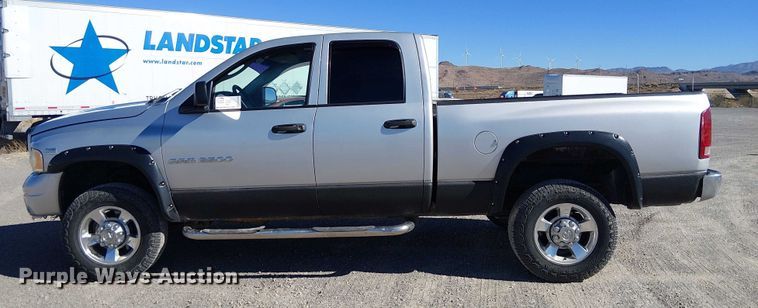 image for item EC1314 2003 Dodge Ram 2500 Quad Cab pickup truck