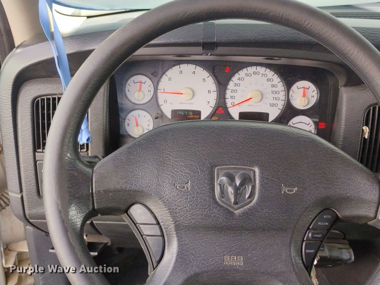 image for item EC1314 2003 Dodge Ram 2500 Quad Cab pickup truck