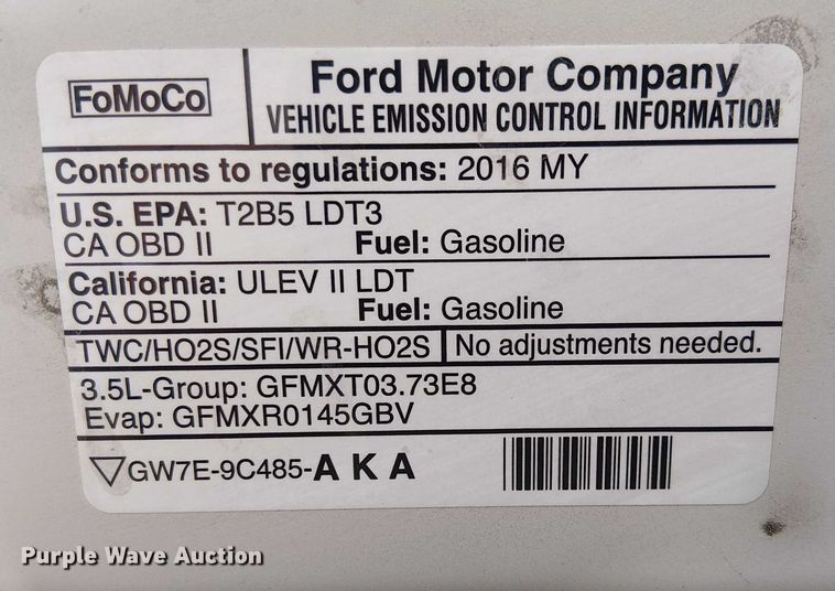 image for item EC1328 2016 Ford Explorer Limited SUV