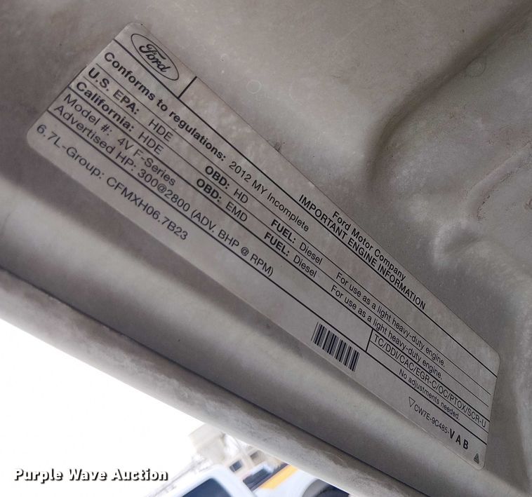 image for item EC1330 2012 Ford F550 Super Duty utility / service truck