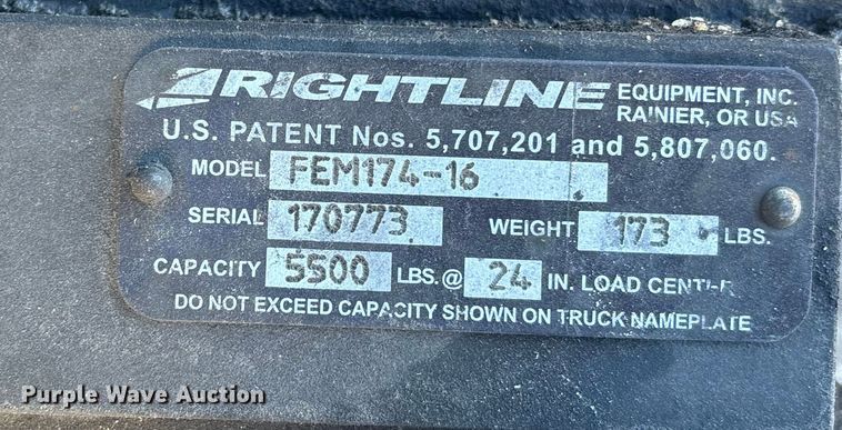 image for item EC3914 2017 UniCarriers PF50 forklift