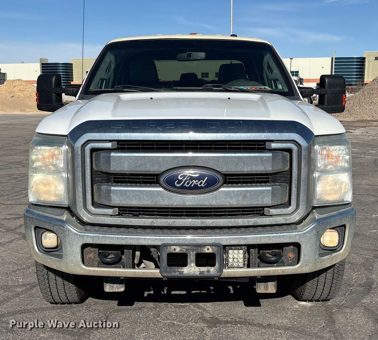 image for item EC8122 2015 Ford F250 Super Duty XLT Crew Cab utility bed pickup truck