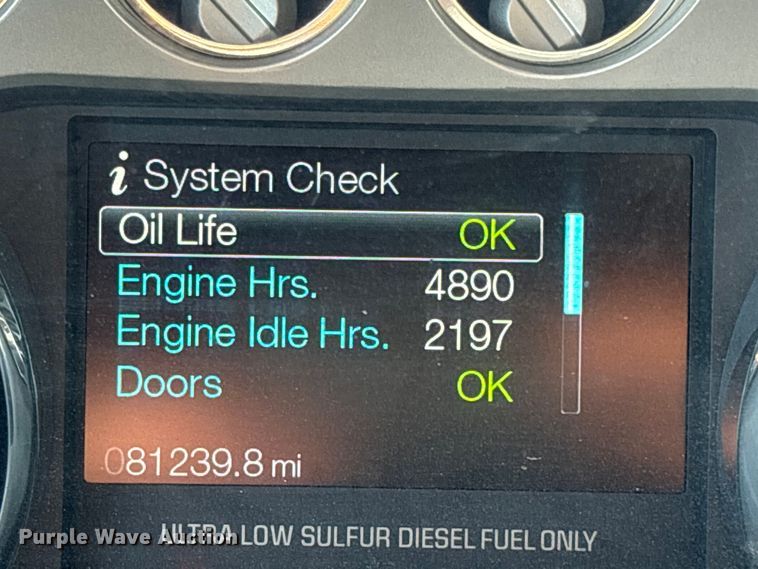 image for item EC8122 2015 Ford F250 Super Duty XLT Crew Cab utility bed pickup truck