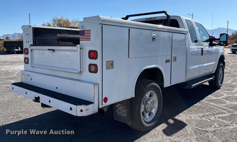 image for item EC8123 2016 Ford F250 Super Duty XLT SuperCab utility bed pickup truck