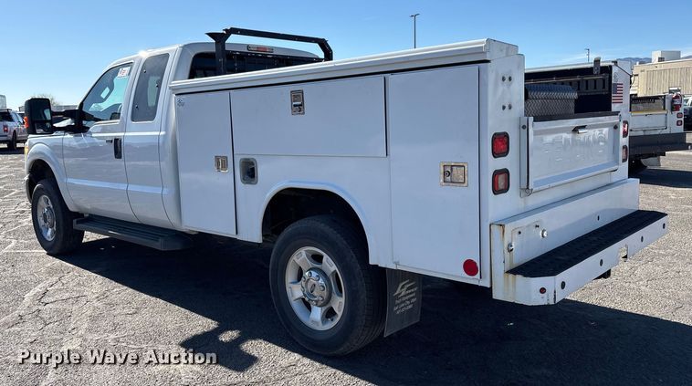image for item EC8123 2016 Ford F250 Super Duty XLT SuperCab utility bed pickup truck