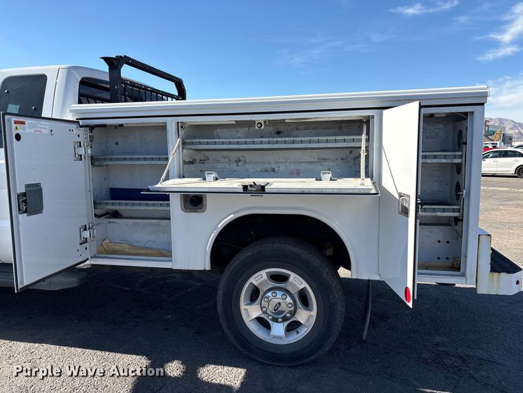 image for item EC8123 2016 Ford F250 Super Duty XLT SuperCab utility bed pickup truck