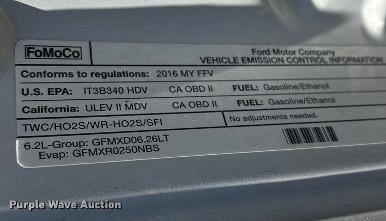 image for item EC8123 2016 Ford F250 Super Duty XLT SuperCab utility bed pickup truck