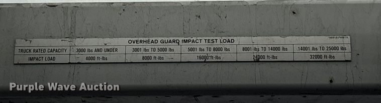 image for item EC8134 2017 UniCarriers PF50 forklift