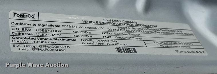 image for item ED2350 2016 Ford F350 Super Duty utility bed pickup truck