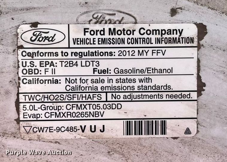 image for item ED2361 2012 Ford F150 XL SuperCrew pickup truck