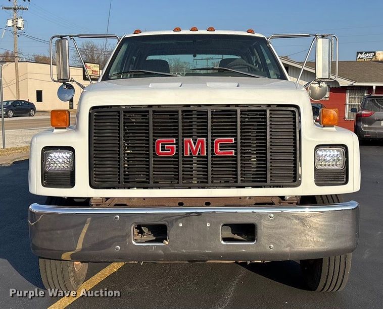 image for item ED2398 1997 GMC C6500 Crew Cab flatbed truck