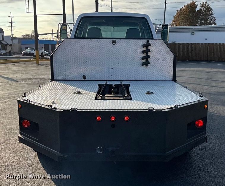 image for item ED2398 1997 GMC C6500 Crew Cab flatbed truck