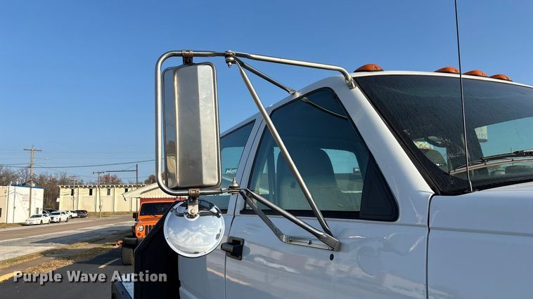 image for item ED2398 1997 GMC C6500 Crew Cab flatbed truck