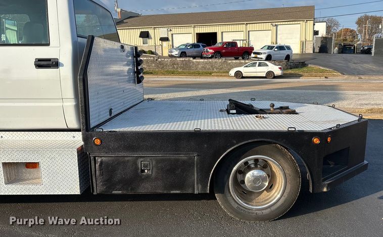 image for item ED2398 1997 GMC C6500 Crew Cab flatbed truck
