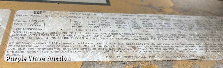 image for item ED2398 1997 GMC C6500 Crew Cab flatbed truck