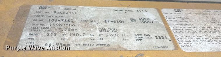 image for item ED2398 1997 GMC C6500 Crew Cab flatbed truck