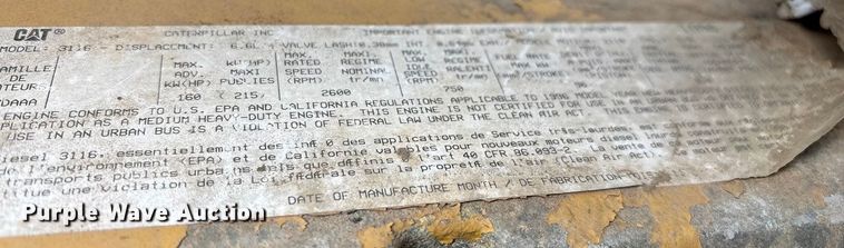 image for item ED2398 1997 GMC C6500 Crew Cab flatbed truck