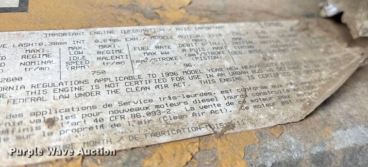 image for item ED2398 1997 GMC C6500 Crew Cab flatbed truck