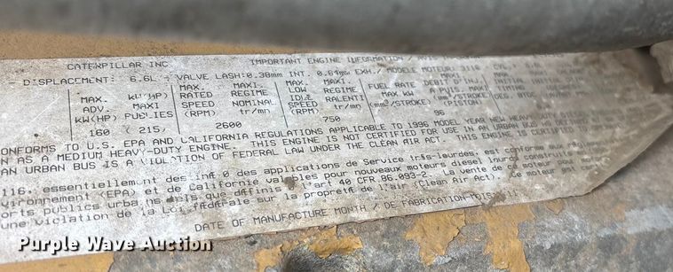 image for item ED2398 1997 GMC C6500 Crew Cab flatbed truck