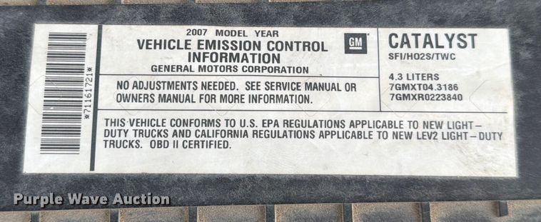 image for item ED5033 2007 Chevrolet Express 1500 van