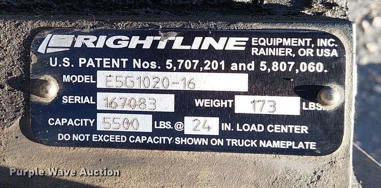 image for item EE4989 2016 UniCarriers PF50 forklift