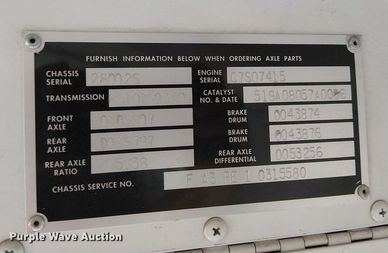 image for item EE5002 2009 Blue Bird All American school bus