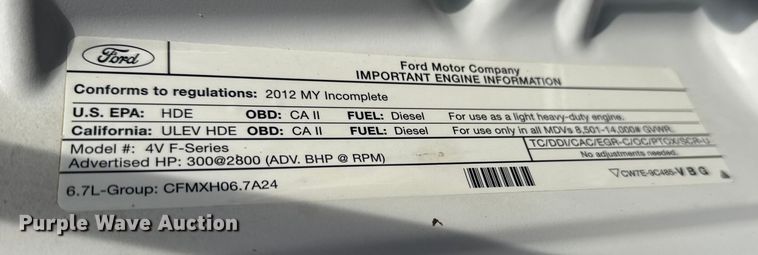 image for item EG1733 2012 Ford F350 XLT bale bed pickup truck