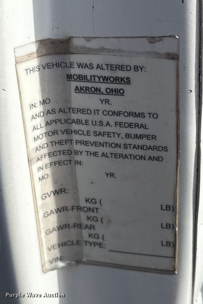 image for item EG1737 2014 Ford E250 handicap accessible van