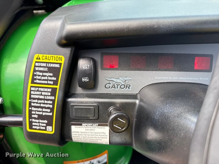 image for item EG6136 2018 John Deere Gator HPX615E utility vehicle