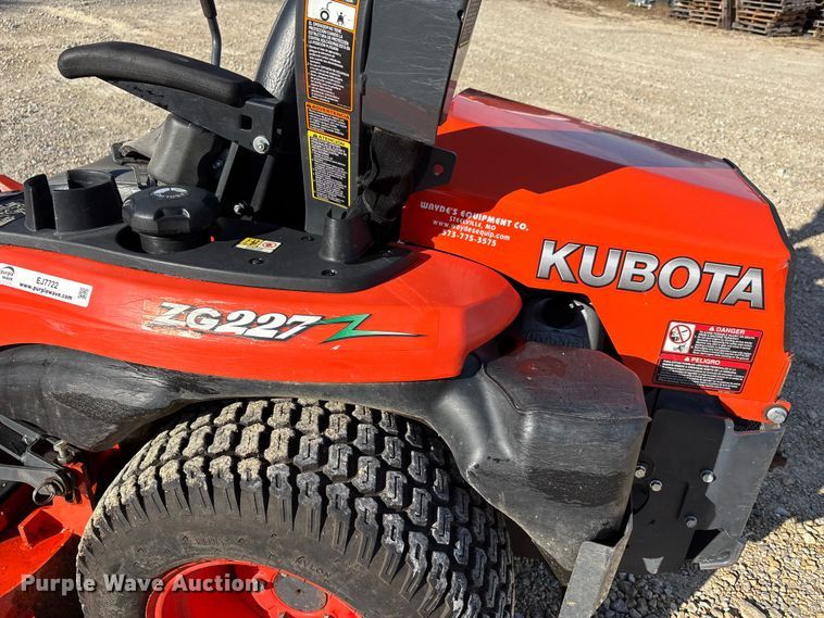 image for item EJ7722 Kubota ZG227A ZTR lawn mower