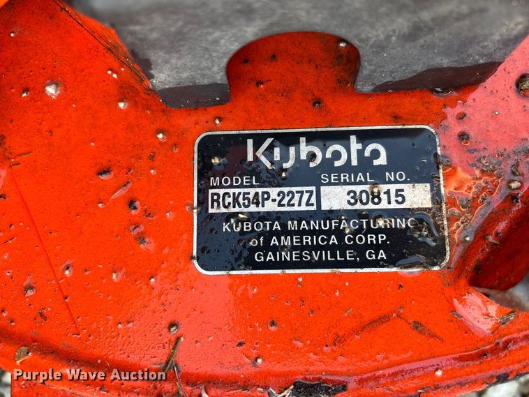 image for item EJ7722 Kubota ZG227A ZTR lawn mower