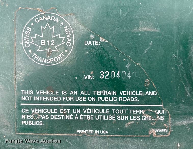 image for item EN5765 1997 Polaris Xplorer 300 ATV