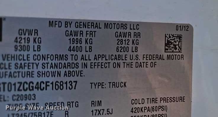 image for item EO4813 2012 GMC Sierra 2500HD utility bed pickup truck