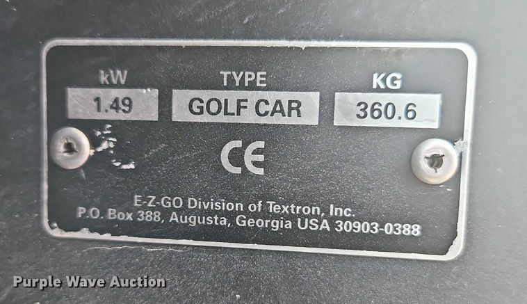 image for item EO4815 E-Z-GO J202 golf cart