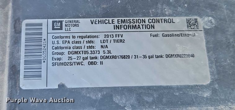 image for item EO4831 2013 GMC Sierra 1500 SLE Crew Cab pickup truck