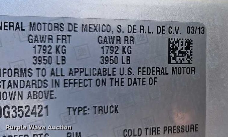 image for item EO4831 2013 GMC Sierra 1500 SLE Crew Cab pickup truck