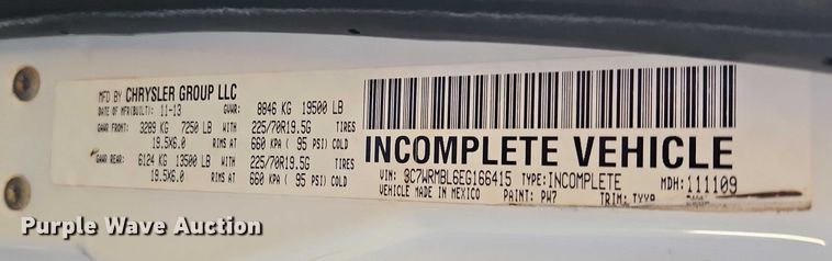 image for item EO4837 2014 RAM 5500 utility / service truck