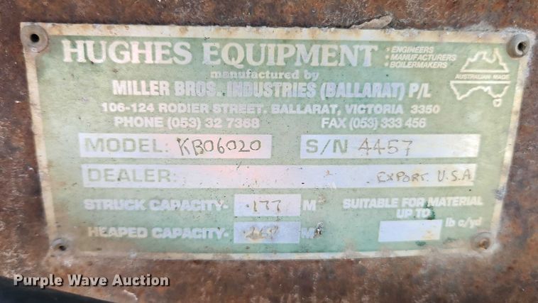 image for item EO4845 Hughes KB06020 skid steer four-in-one bucket