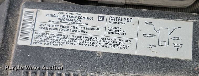 image for item EO4848 2005 GMC Sierra 1500 pickup truck