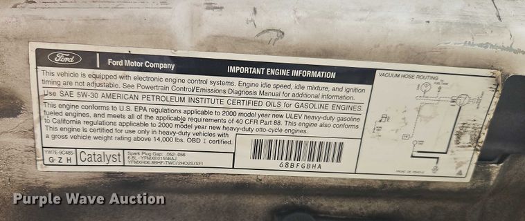 image for item EO4854 2000 Ford F450 Super Duty flatbed truck