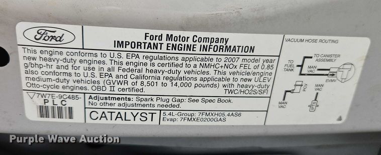 image for item EO4856 2007 Ford E-350 box truck