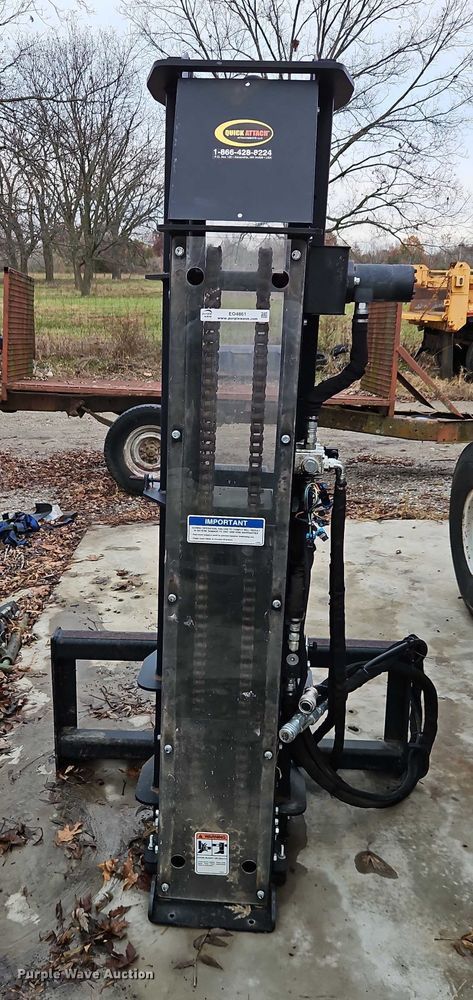 image for item EO4861 Quick Attach skid steer post driver